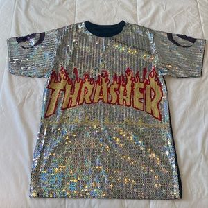 THRASHER sequined shirt